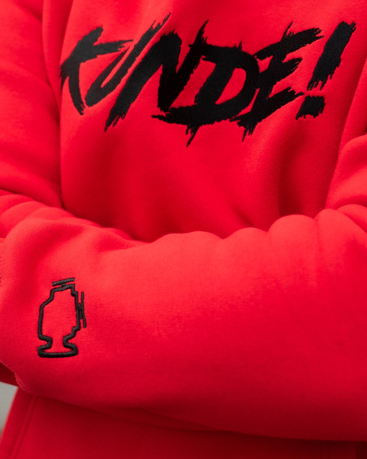 "KUNDE!" Hoodie Rot - Regular