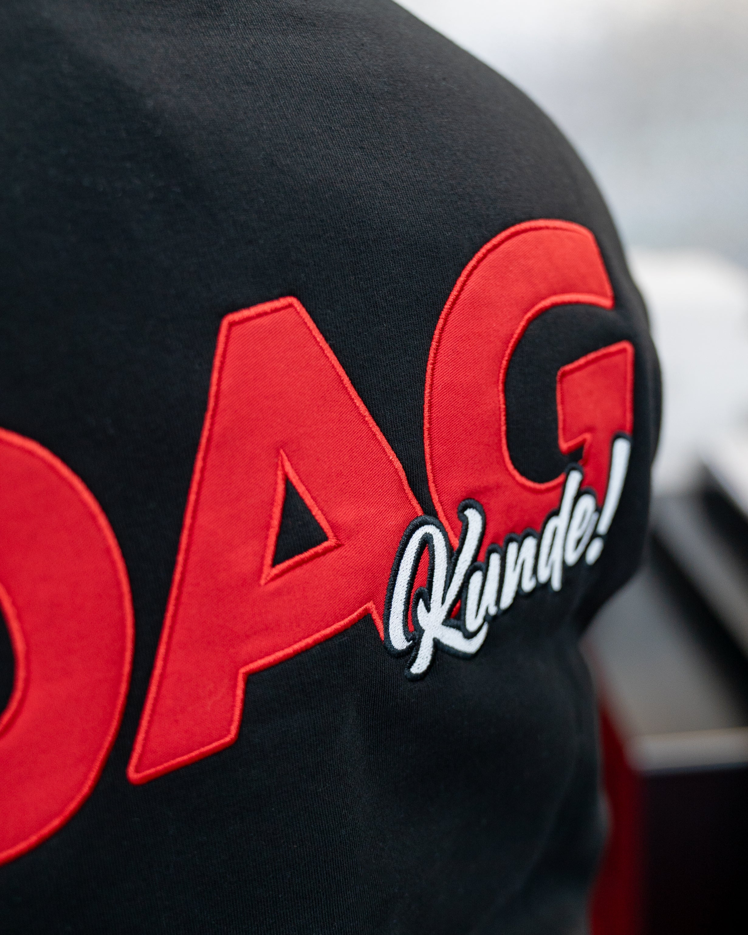 DAG "KUNDE!" Halfzip Schwarz